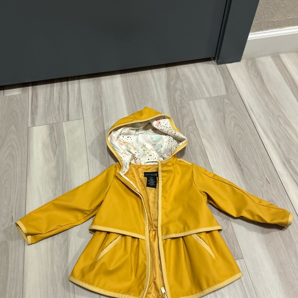 Joules Yellow Hooded Raincoat